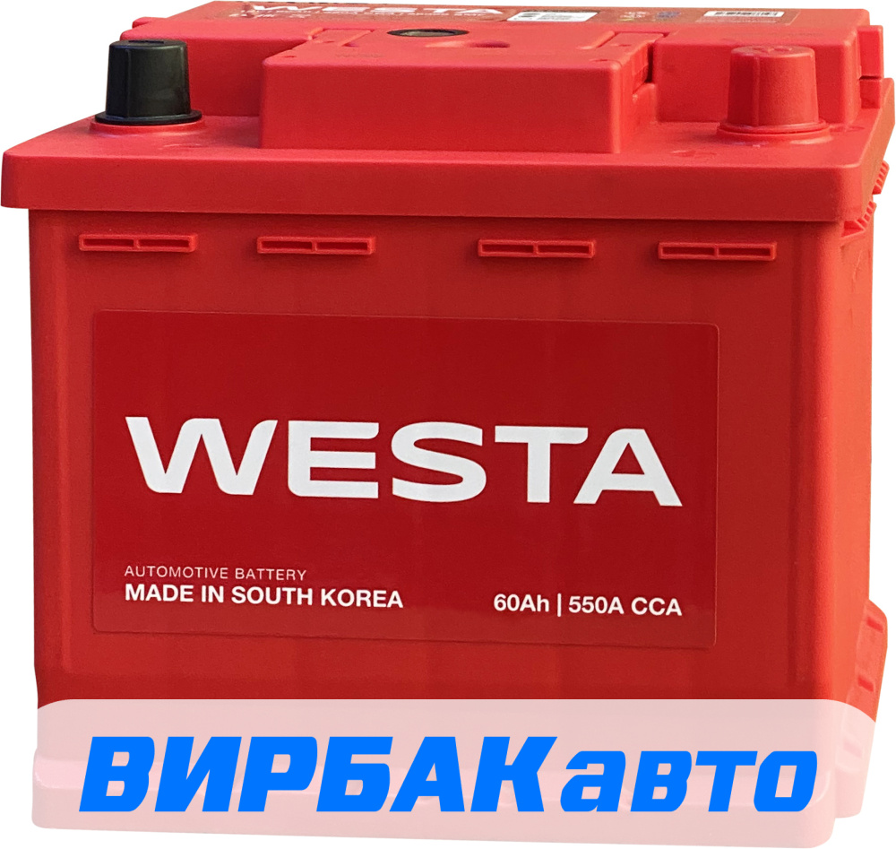 Купить Аккумулятор WESTA Korea 56066 SMF 60 Ач 550 А обратная полярность,  клемма стандартная, цены в Новочеркасске — интернет-магазин VIRBACauto